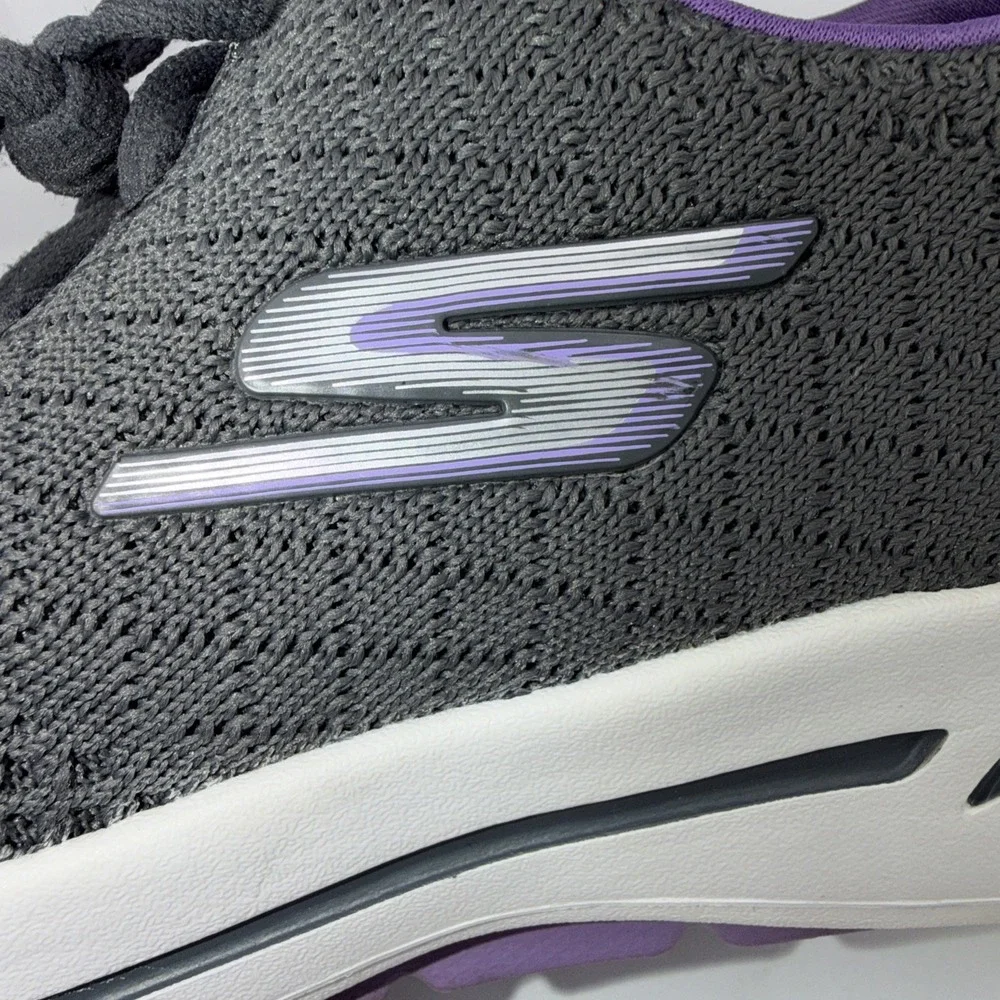 Skechers Shoes Womens 9.5 Go Walk Arch Fit Unify Comfort Sneakers Gray‎ Lavender